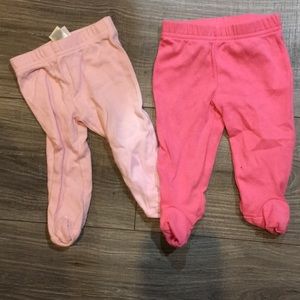2 pack pants with foot